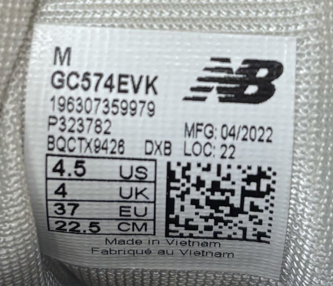 New Balance 574 Women size 4 image 3