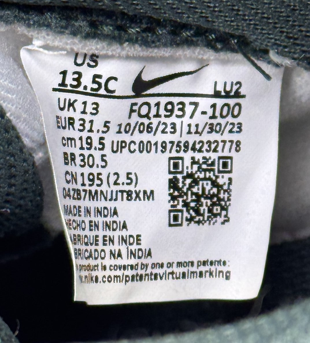 Nike Air Uptempo Junior. Size 13. Unsold high street stock. RRP£75 image 5