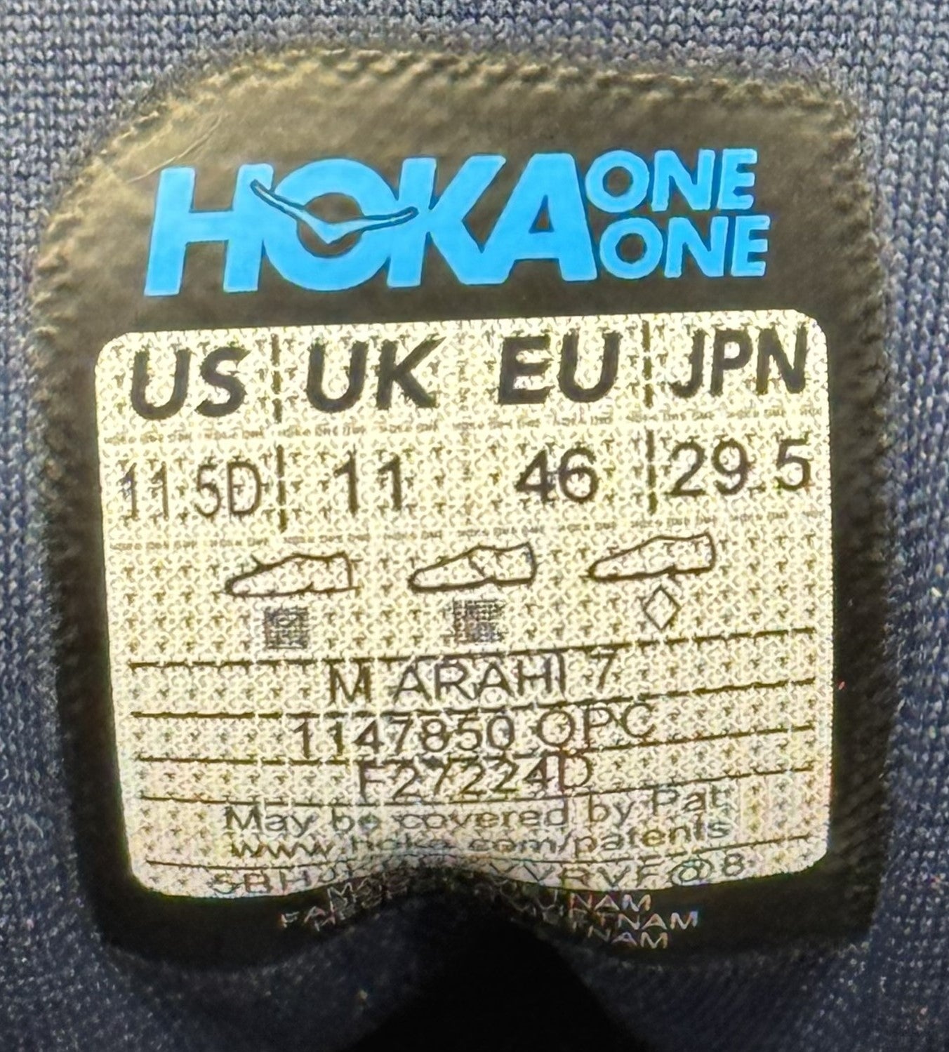 Hoka Arahi 7 Mens Trainers. UK 11. Unsold high street stock. RRP£130 image 5